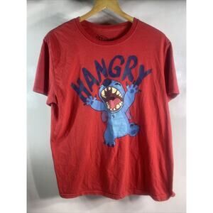 Disney Lilo & Stitch Hangry Graphic T-Shirt Red Men’s XL 46" Chest